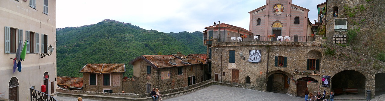 apricale old village liguria free photo