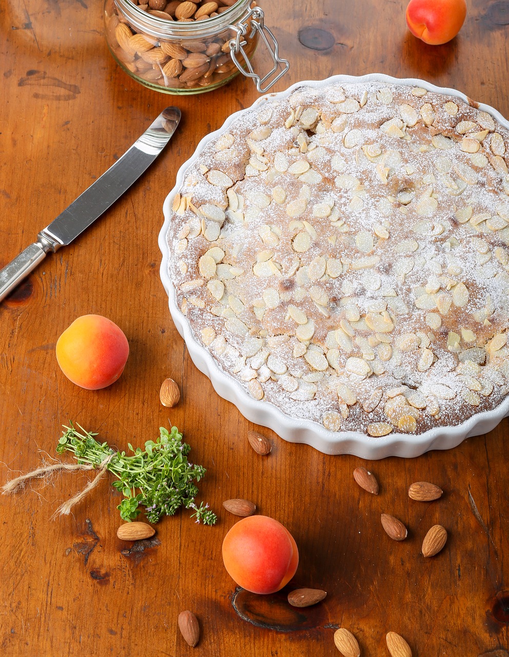 apricot frangipane tart free photo