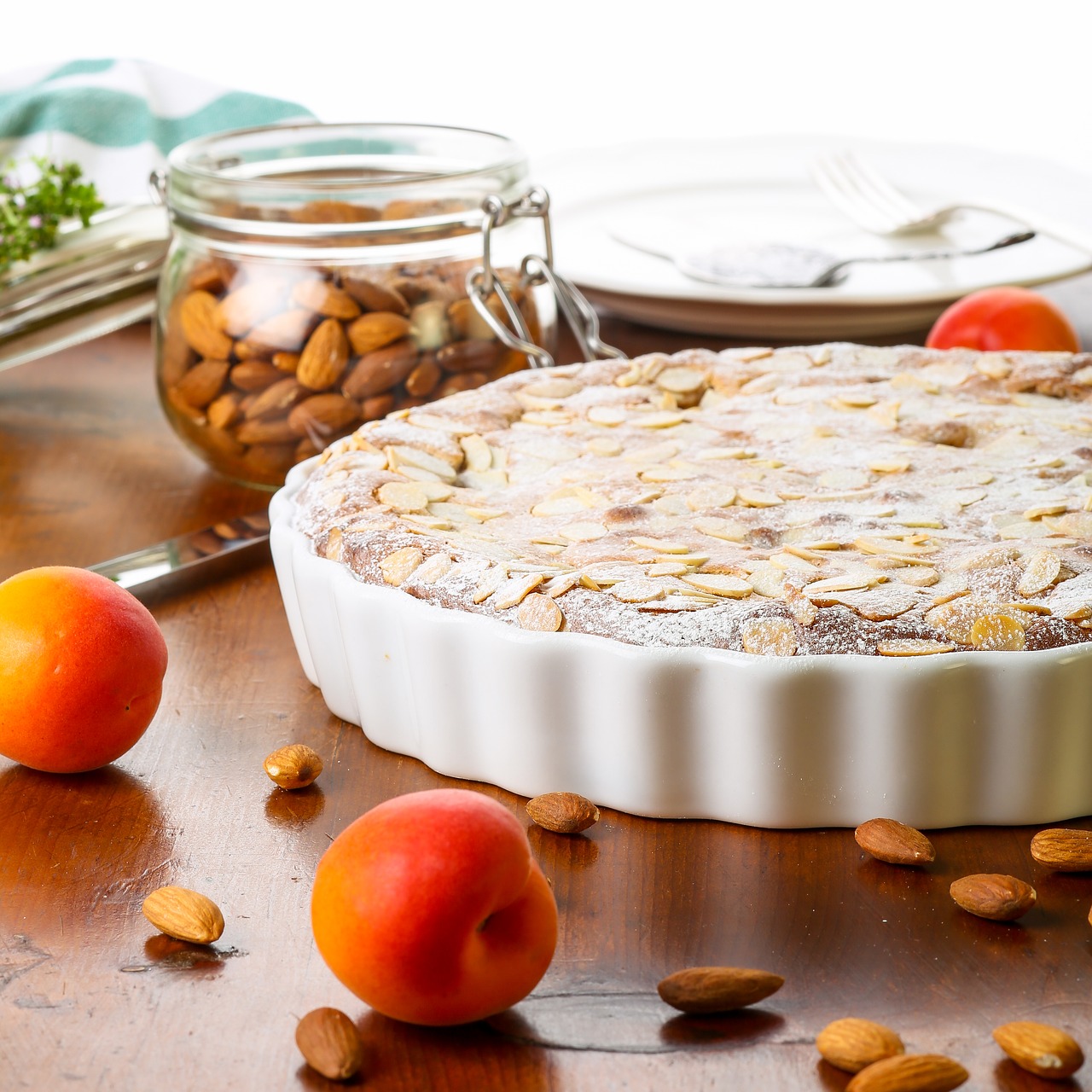 apricot frangipane tart free photo