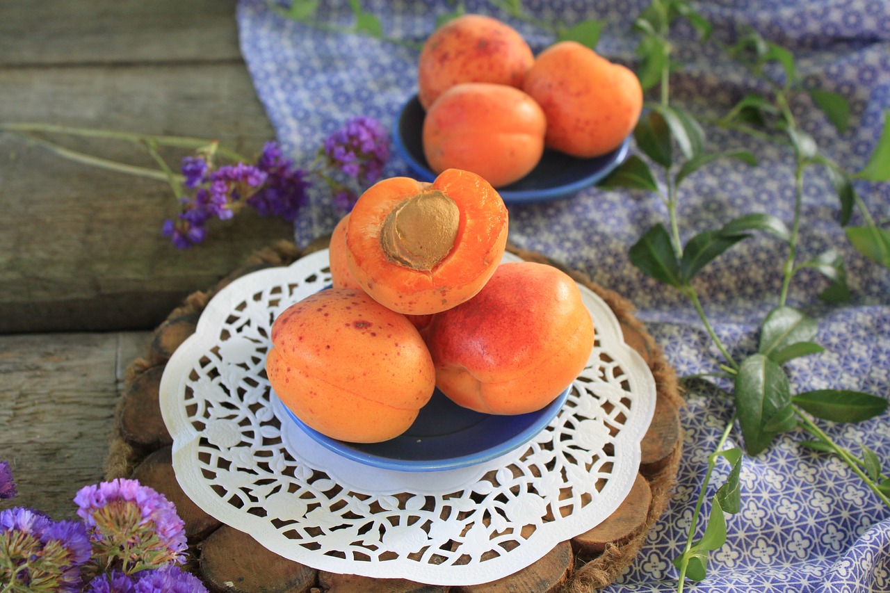 apricot table autumn free photo