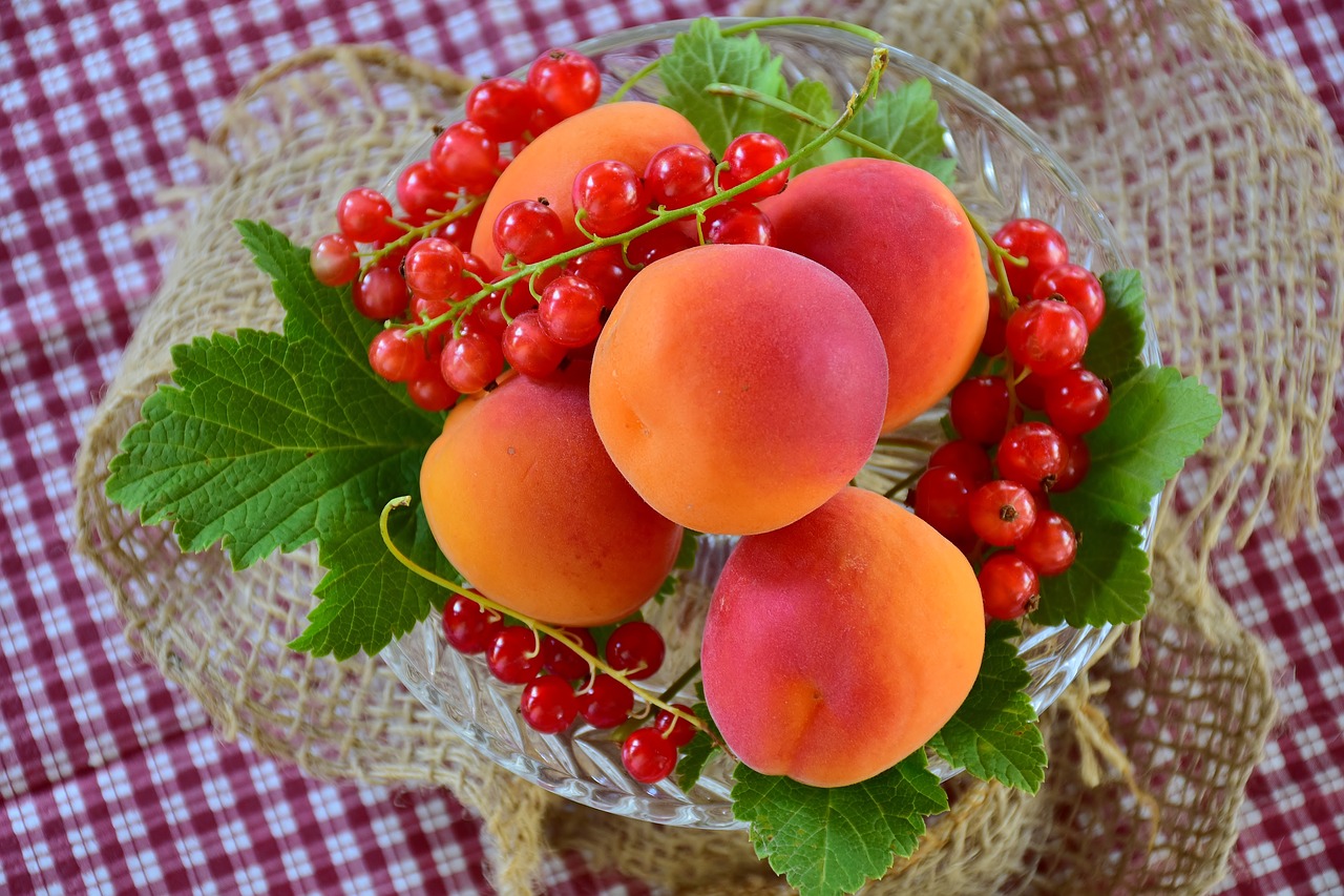 apricots currants fruit free photo