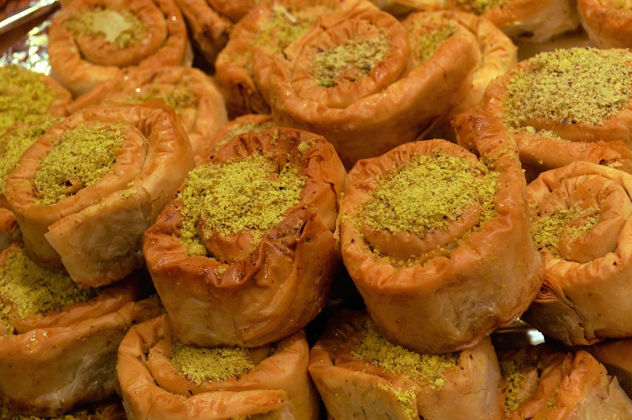 arab sweets bazar moroccan food free photo