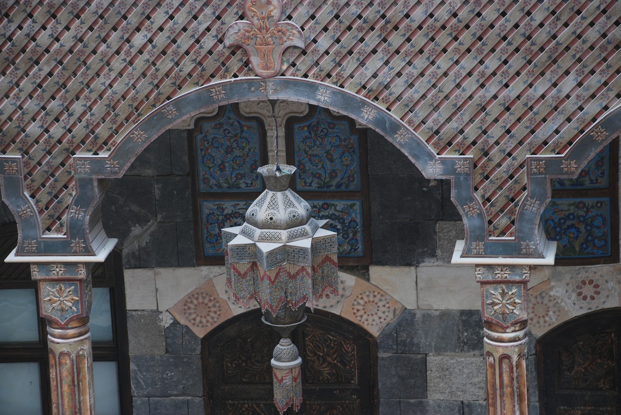 arabic woodcarving houses free photo