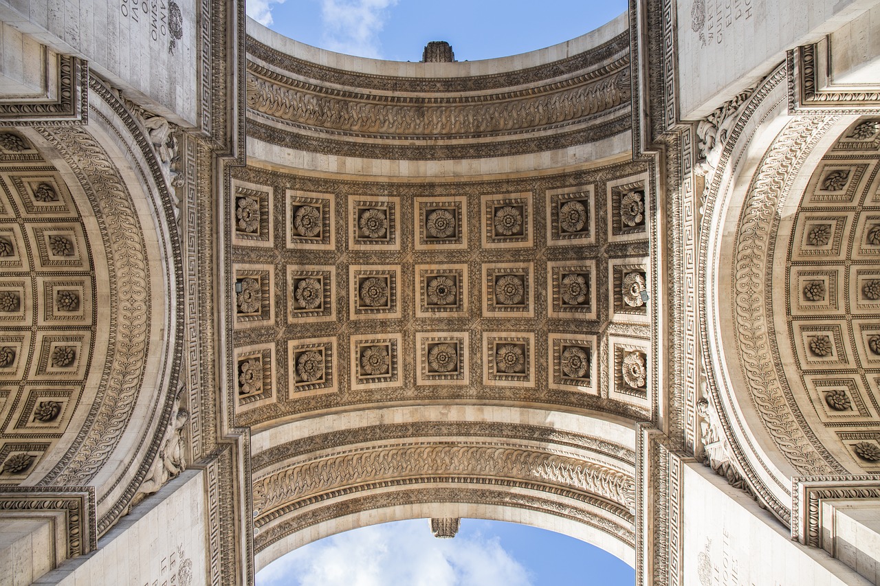 arc de triomphe  architecture  vaulted free photo