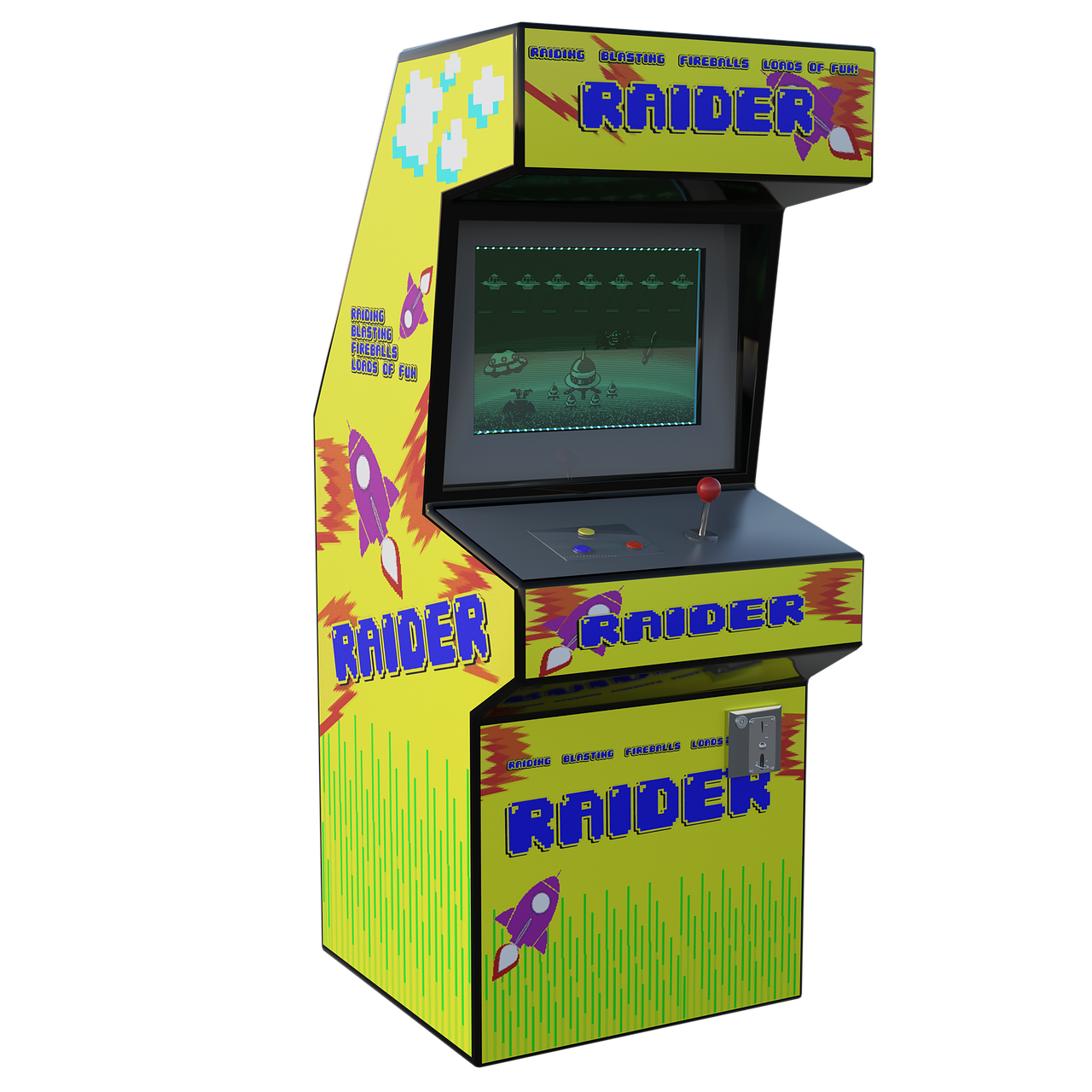 arcade  game  yellow free photo