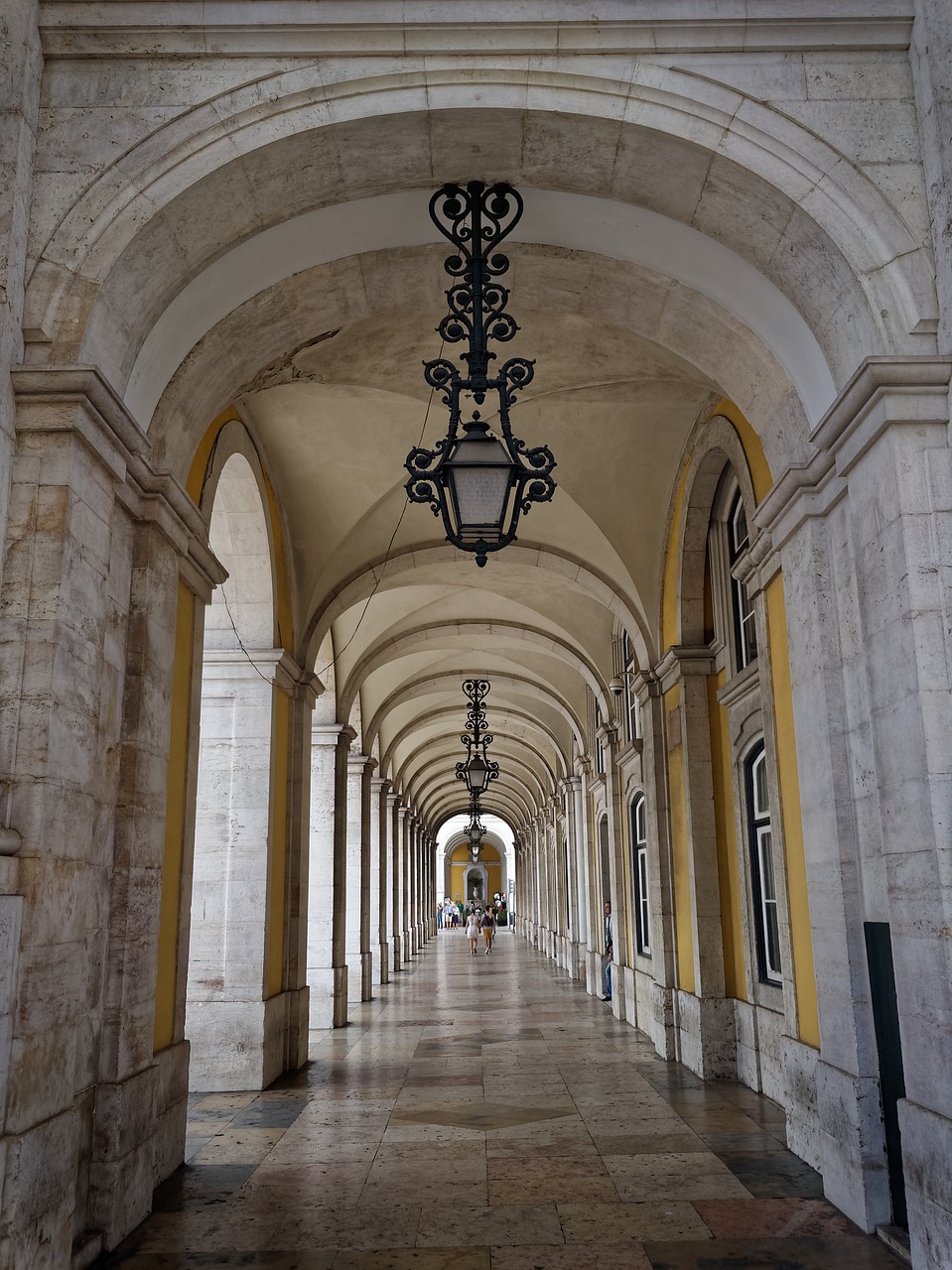 arcades  lisbon  portugal free photo