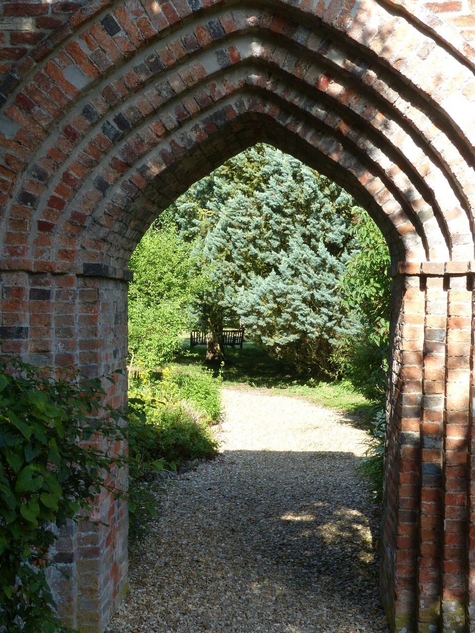 arch garden gateway free photo