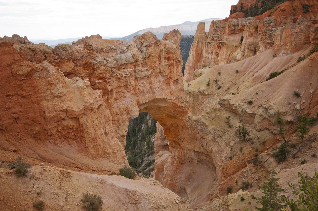arch rock formations bryce canyon national park free photo