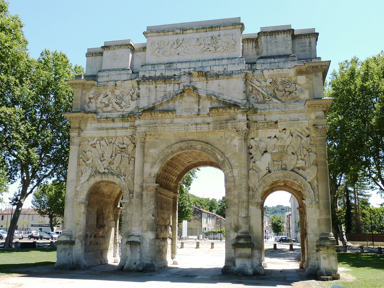 arch portal arc de triomphe free photo
