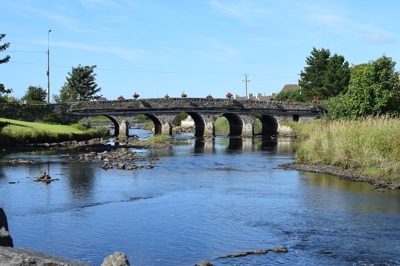 arch  bridge  river free photo