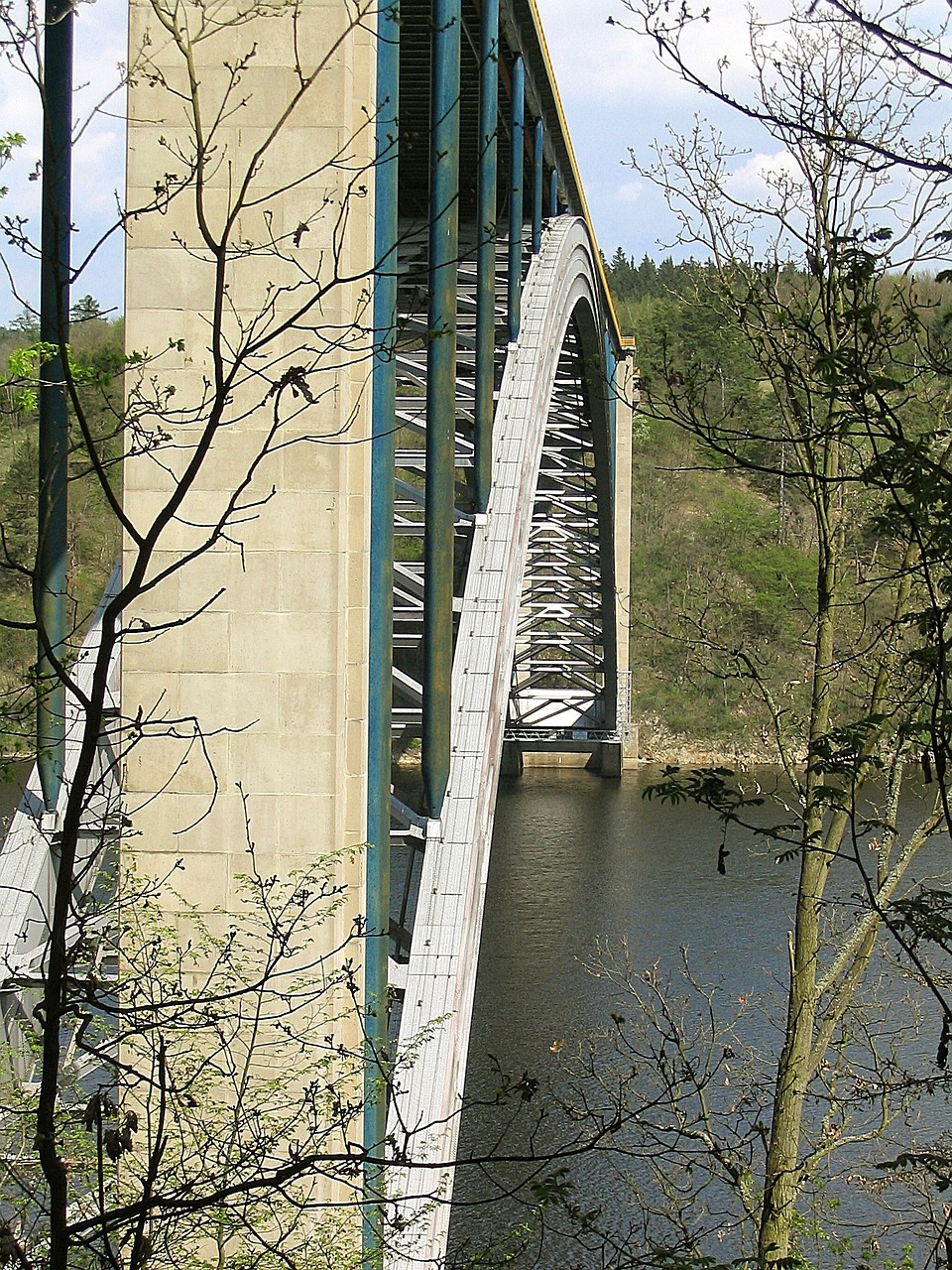 arch steel bridge architecture free photo