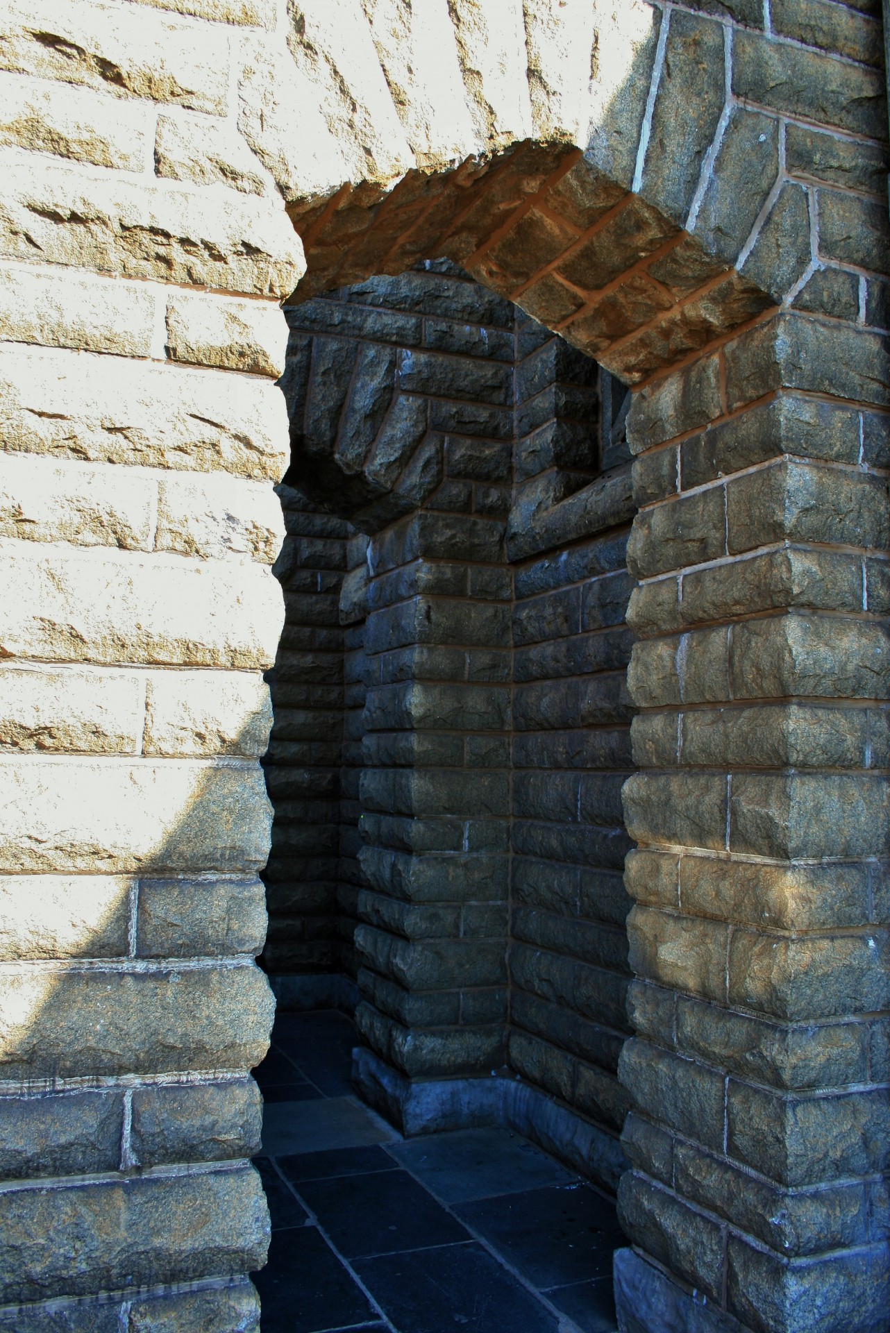 entrance arched granite free photo