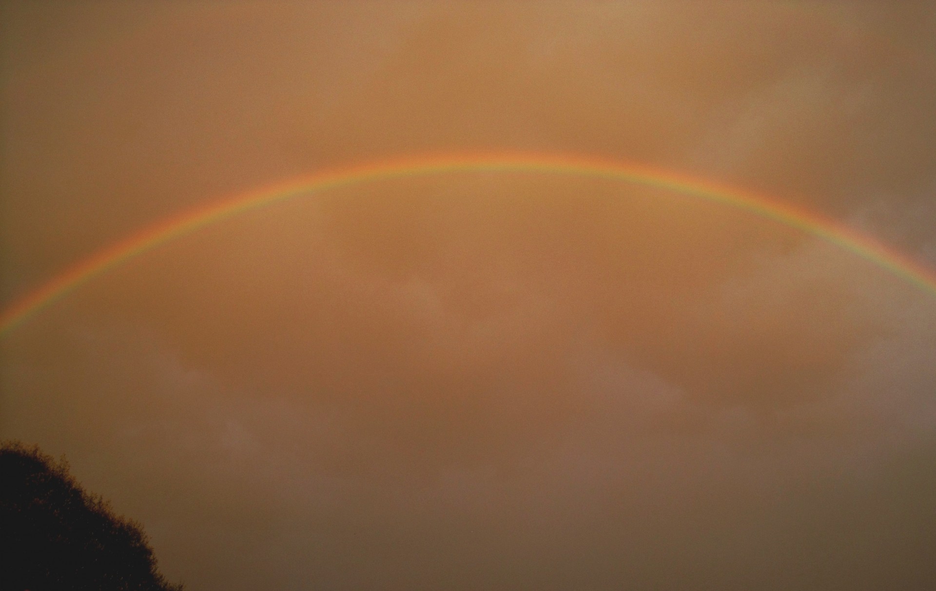 rainbow arch circular free photo