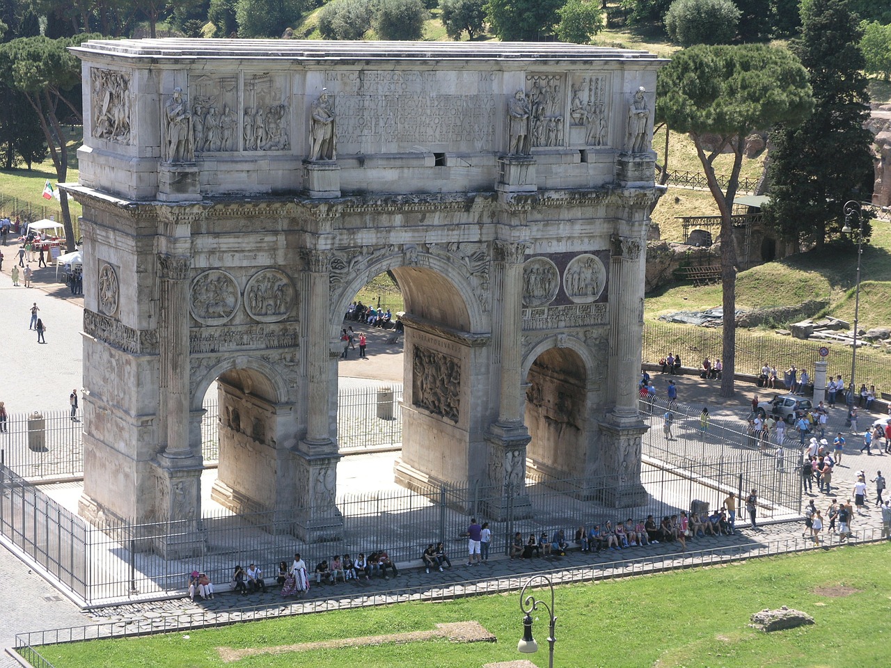 arch of constantine rome arch free photo