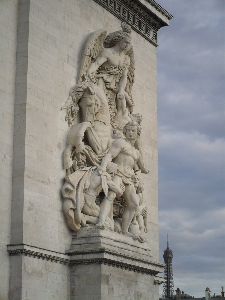 arch of triumph paris architecture free photo