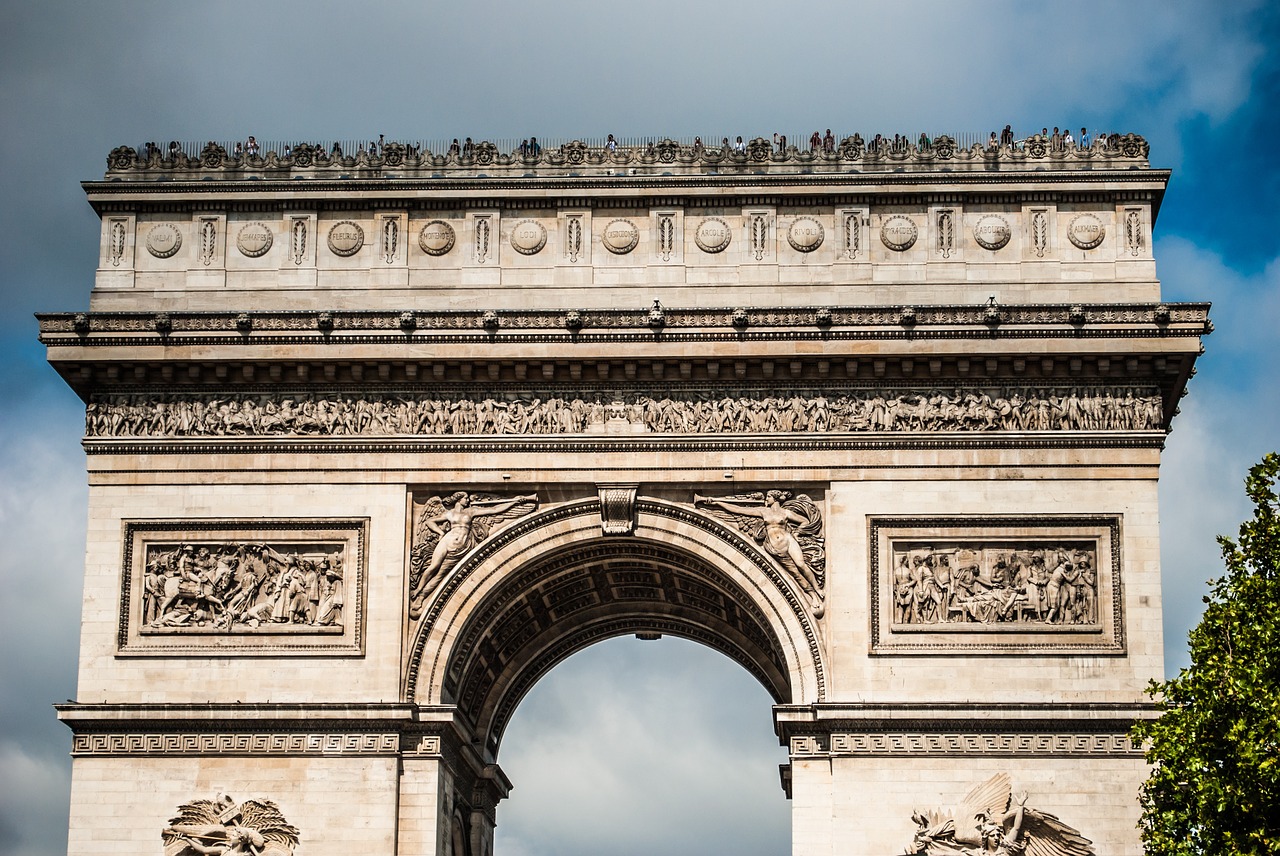 arch of triumph paris france free photo