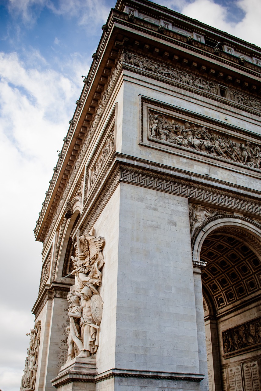 arch of triumph paris france free photo