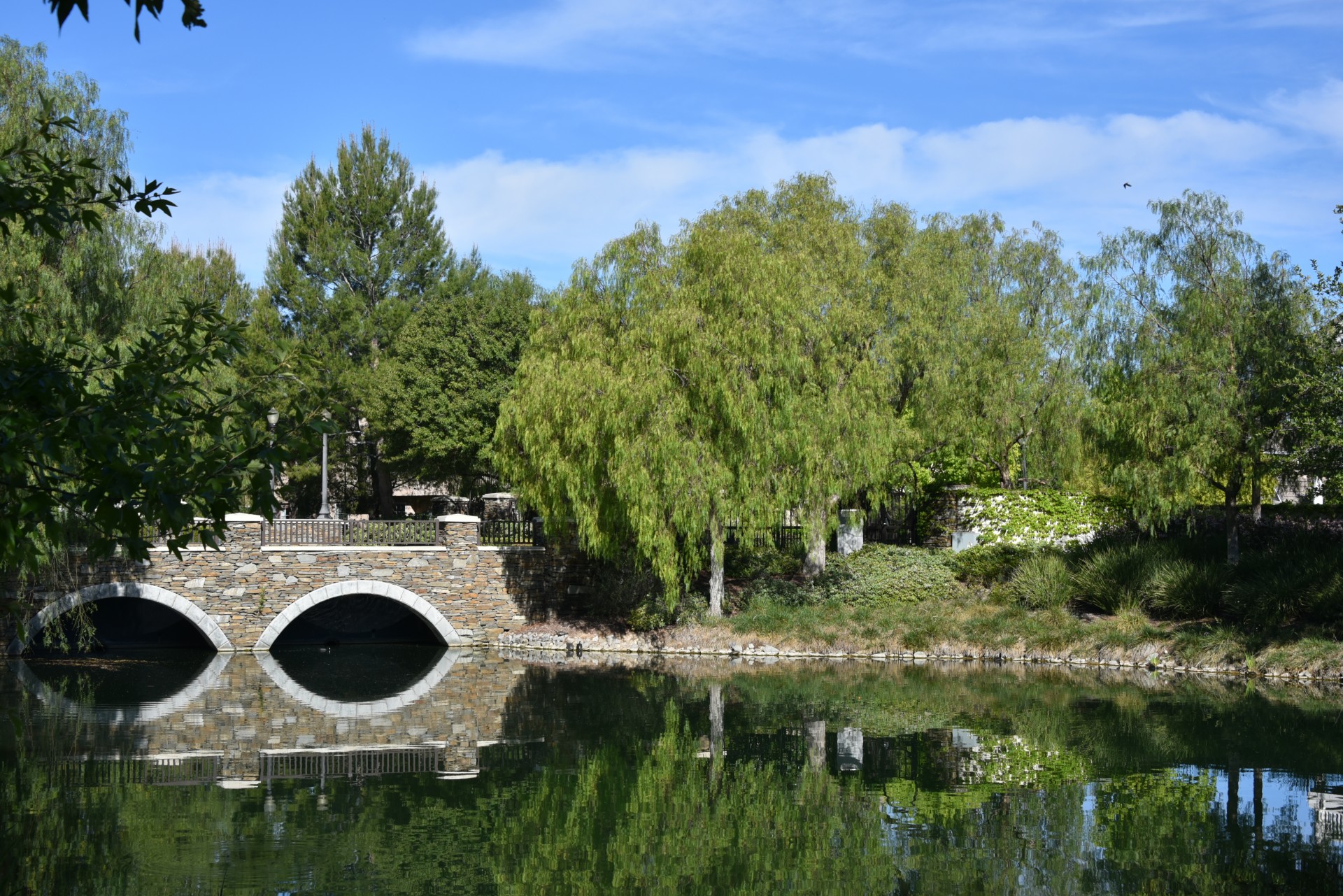 stone bridge stream free photo