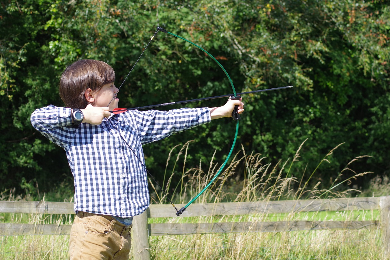 archery boy arrow free photo