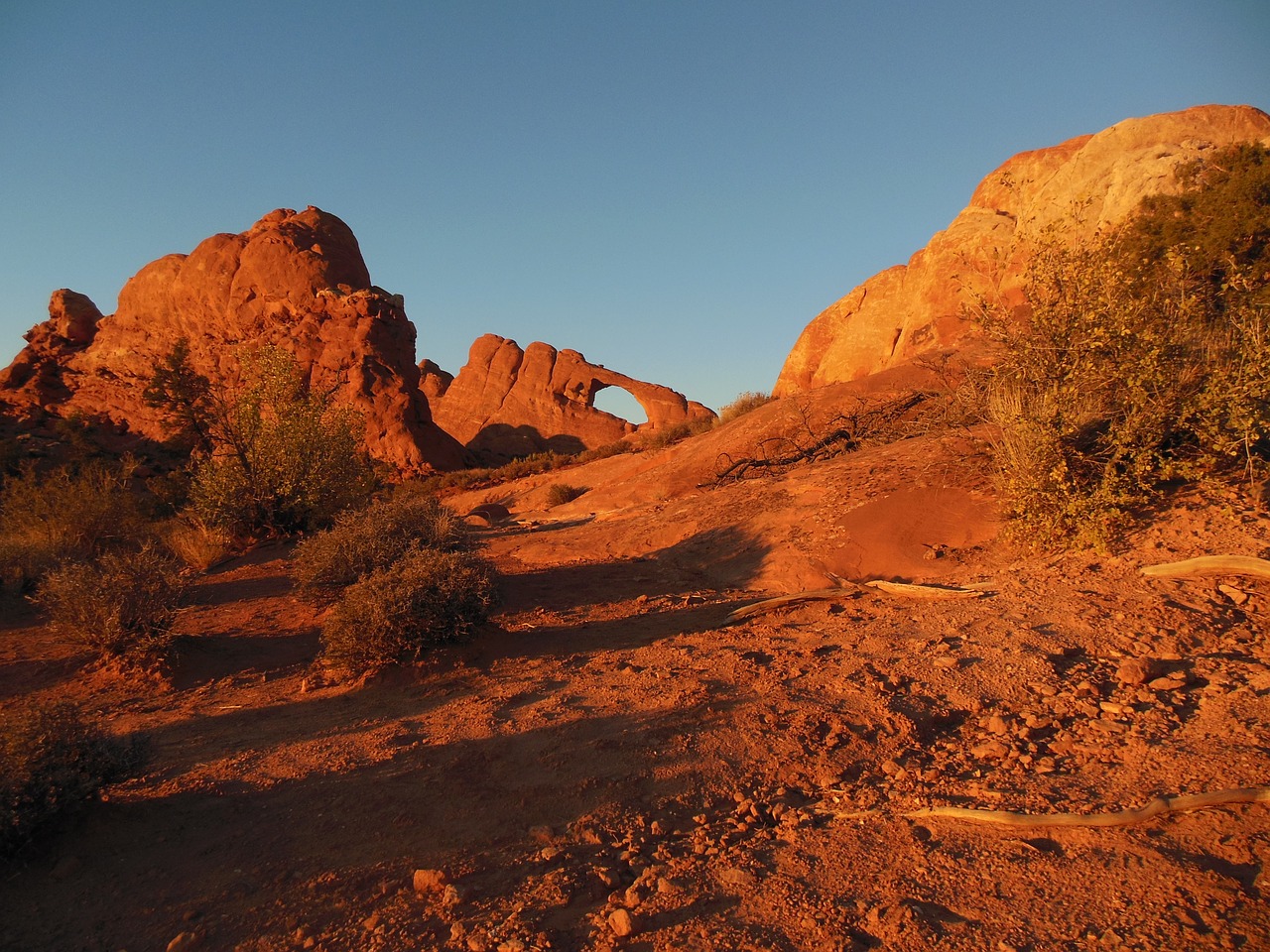 arches national park sunset free photo