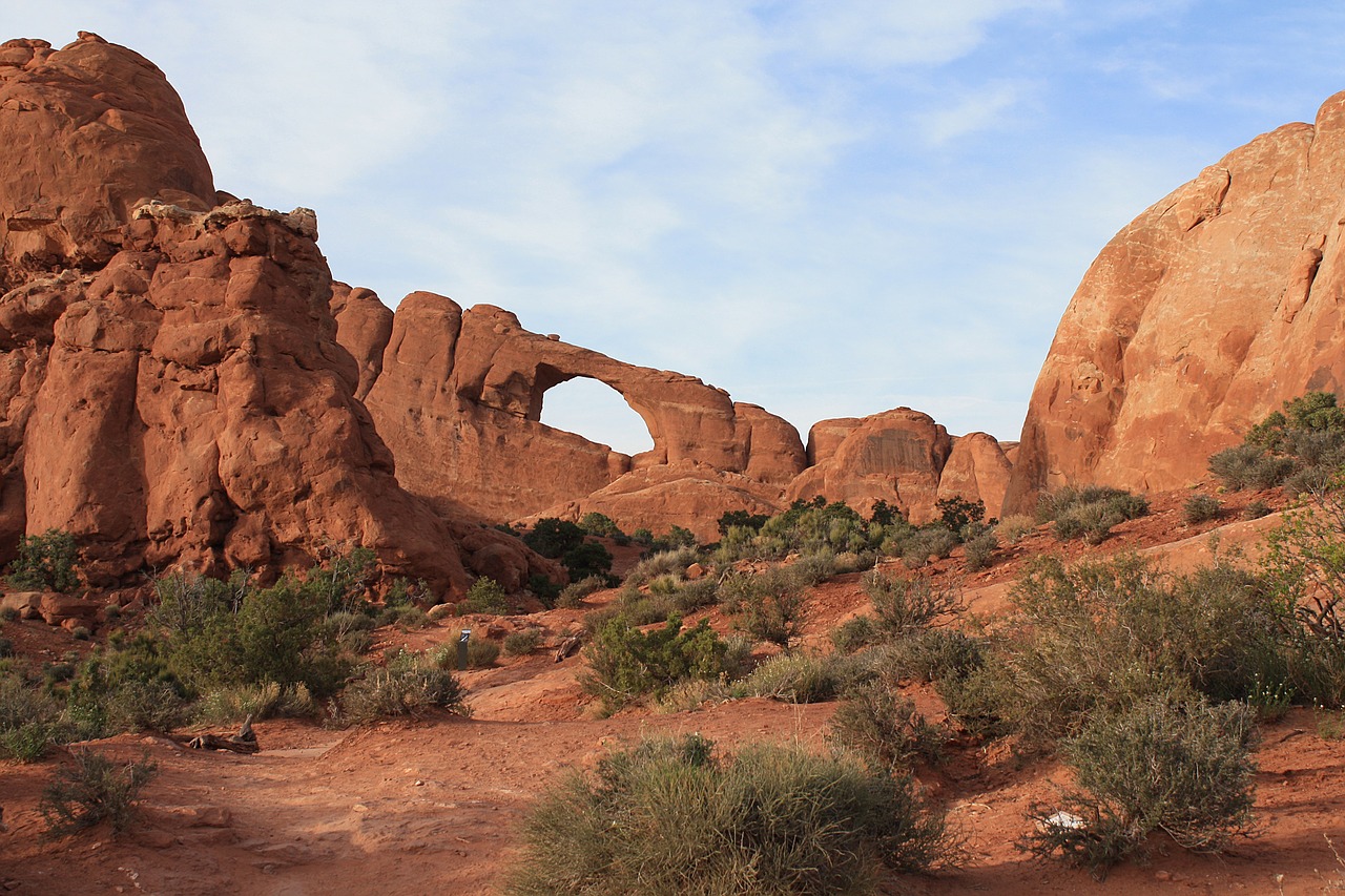 arches national park rocks desert free photo