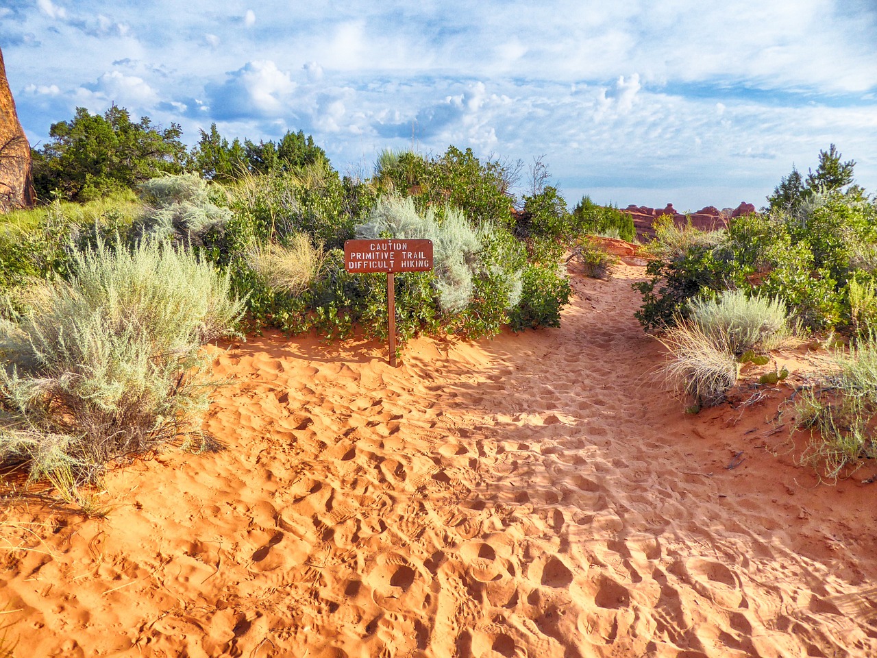 arches national park hiking utah free photo