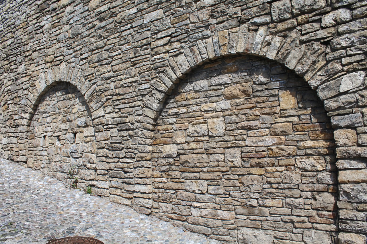archi wall stones free photo