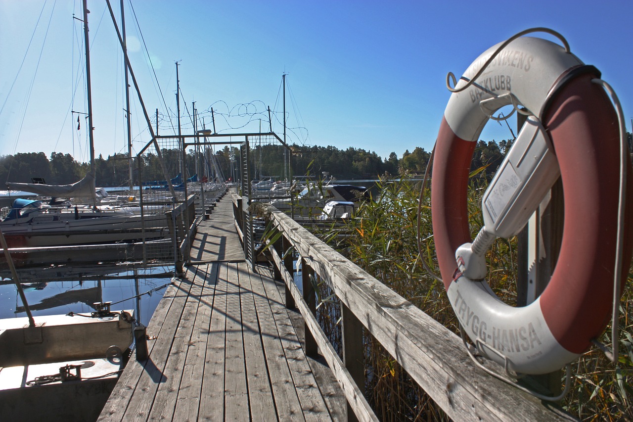 archipelago bridge port free photo