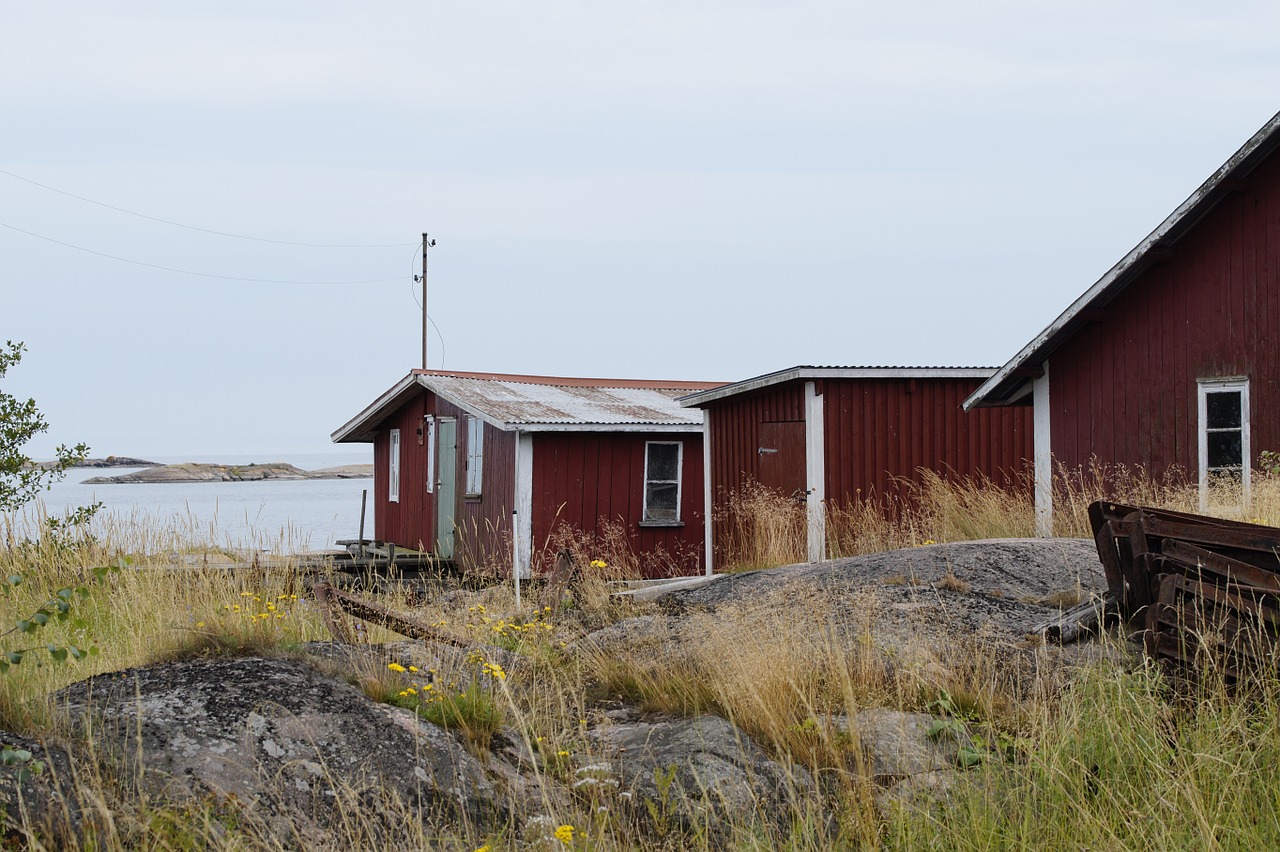 archipelago sweden bank free photo