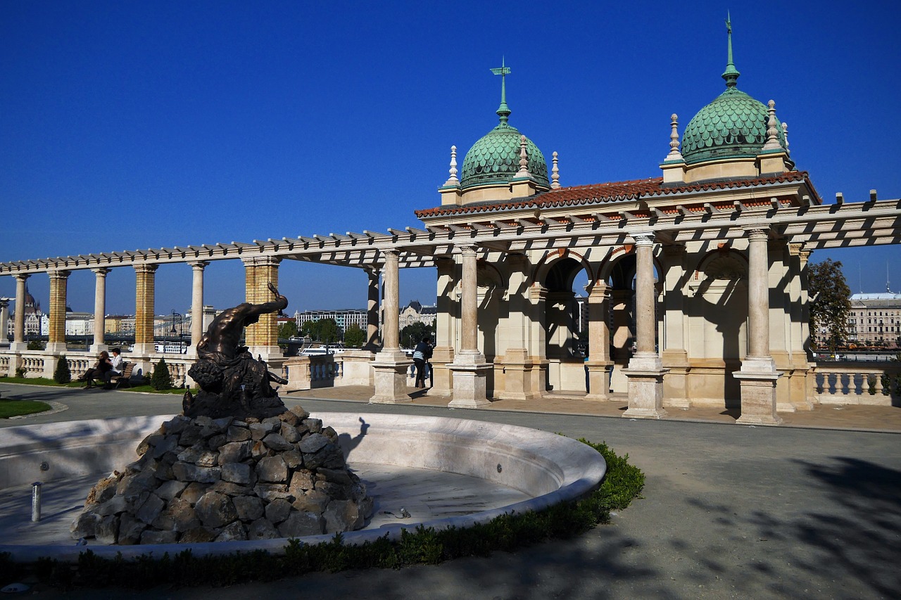 architecture castle garden bazaar budapest free photo