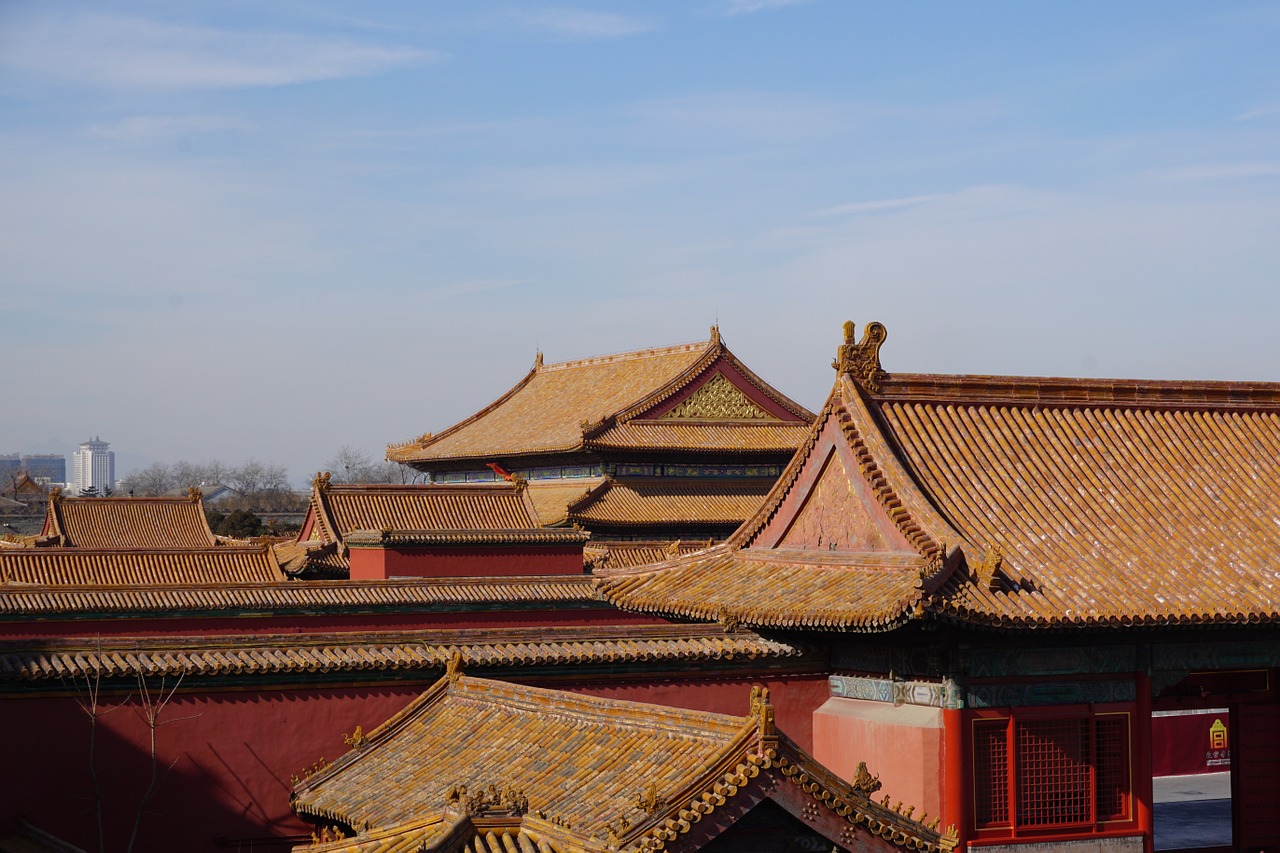architecture forbidden city china free photo