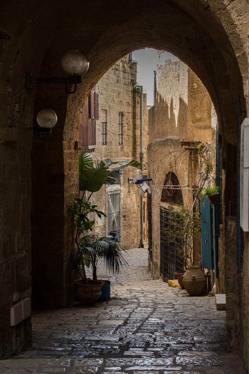 architecture jaffa old street free photo