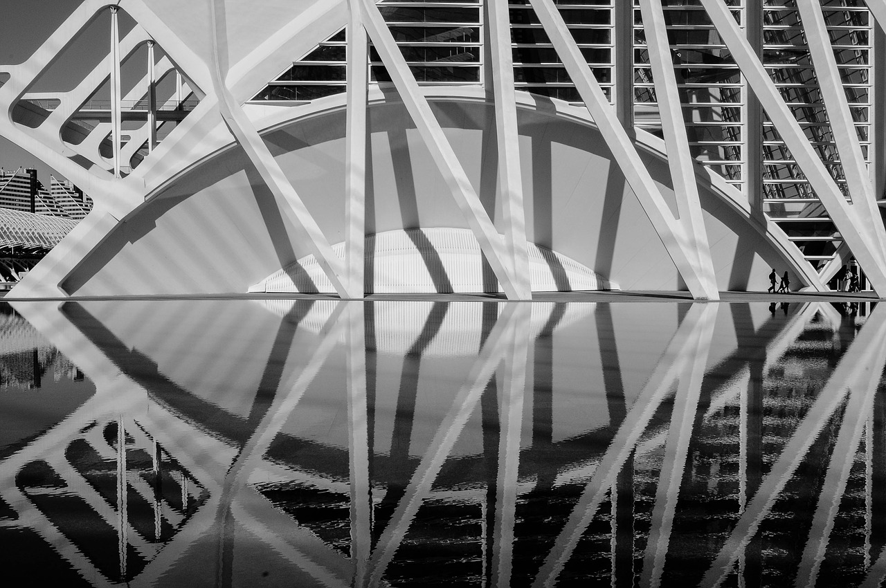 architecture santiago calatrava reflection free photo