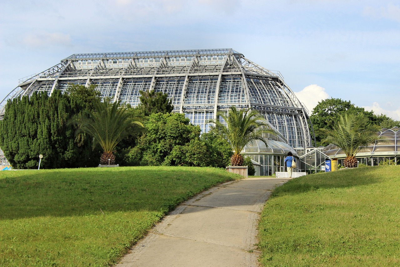 architecture greenhouse palm house free photo