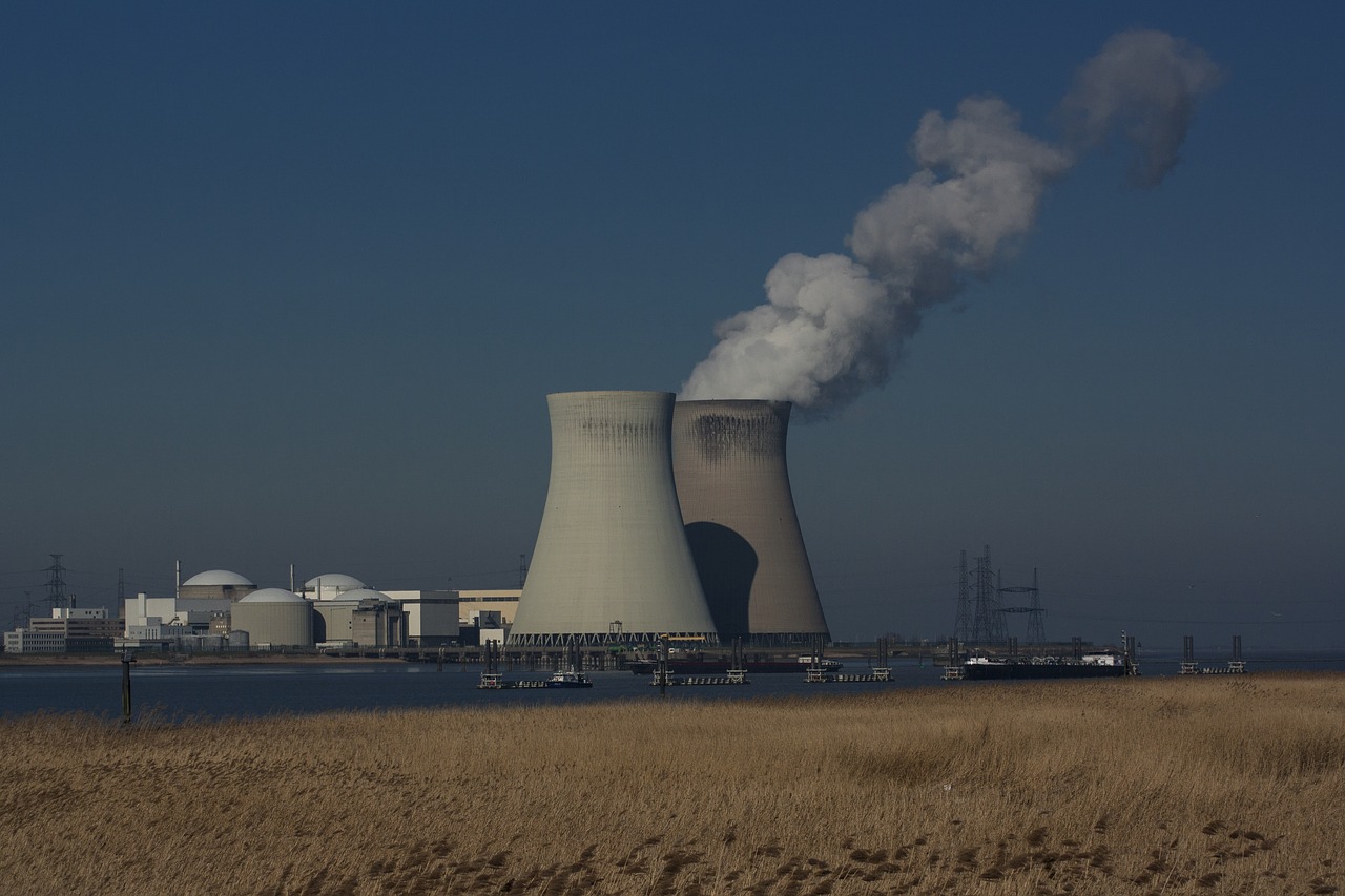 architecture nuclear power plant company free photo