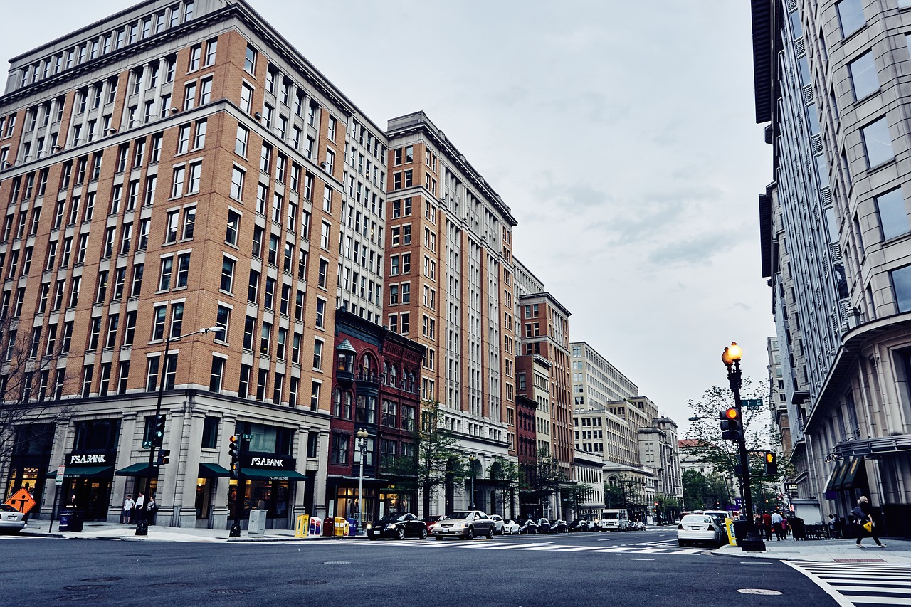 architecture buildings cars free photo