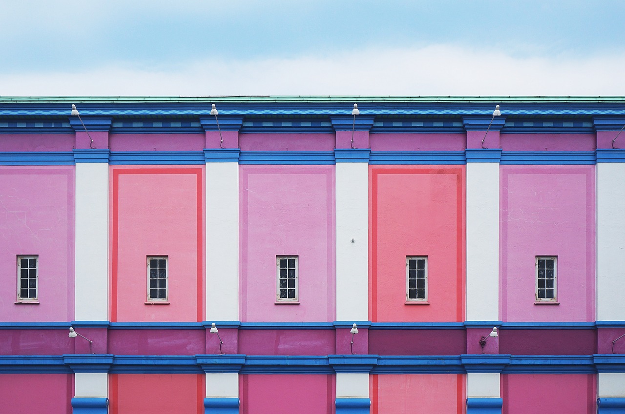 architecture building colorful free photo