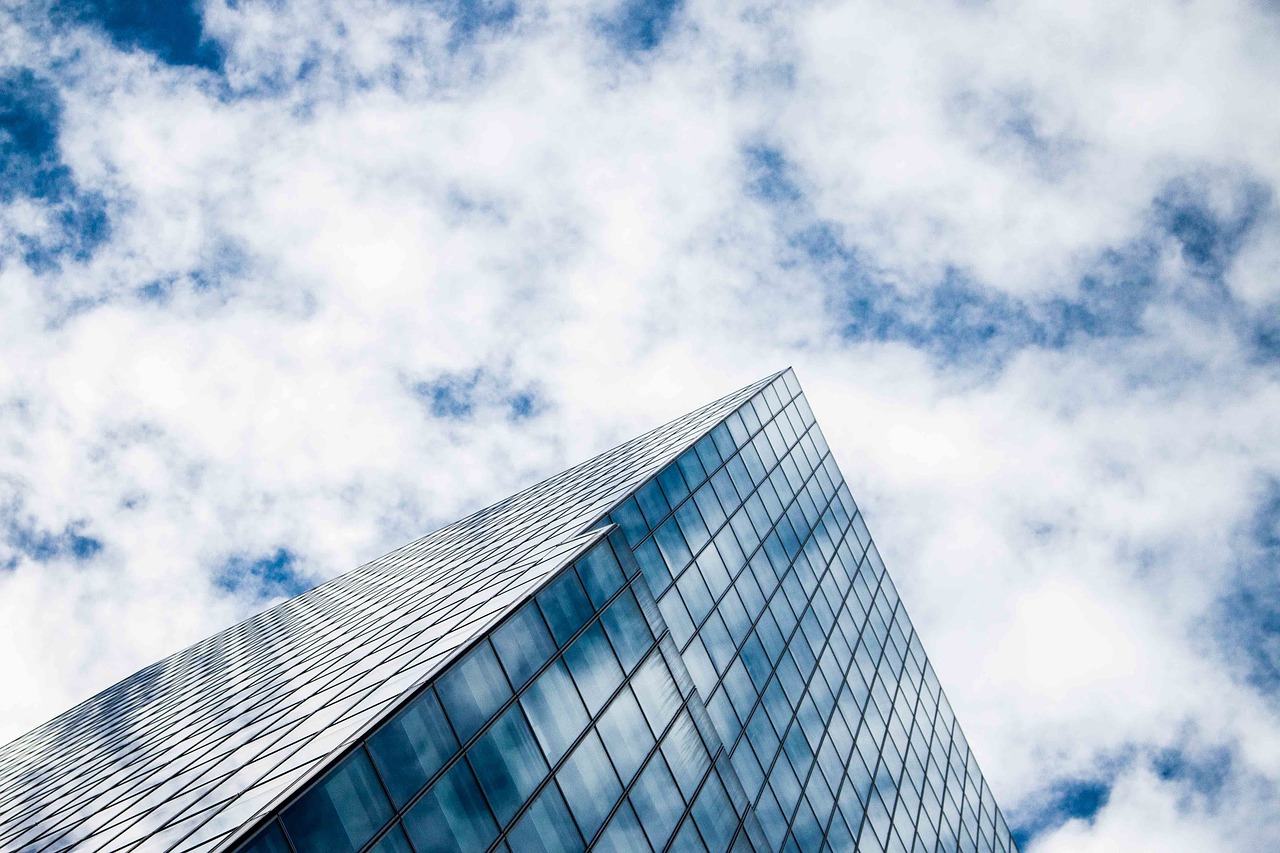 architecture building clouds free photo