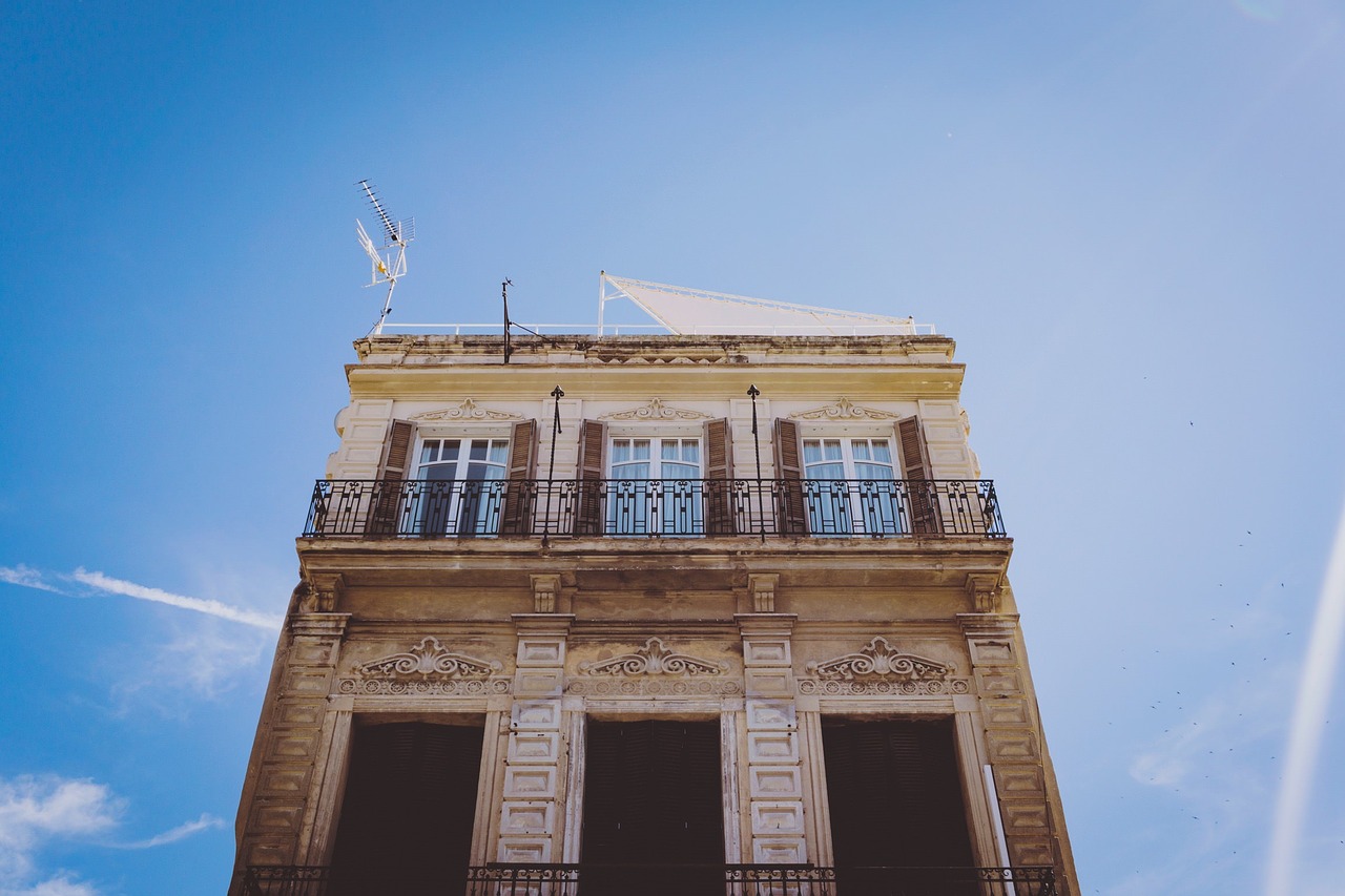 architecture balconies building free photo