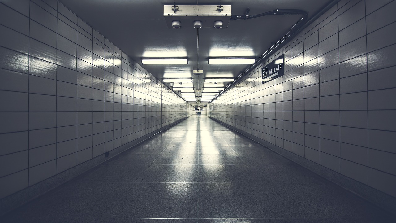 architecture empty hallway free photo