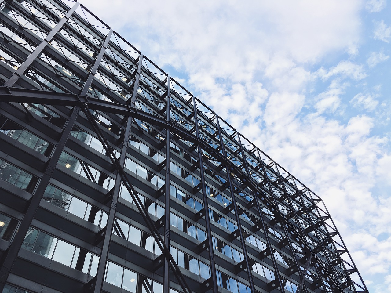 architecture building clouds free photo