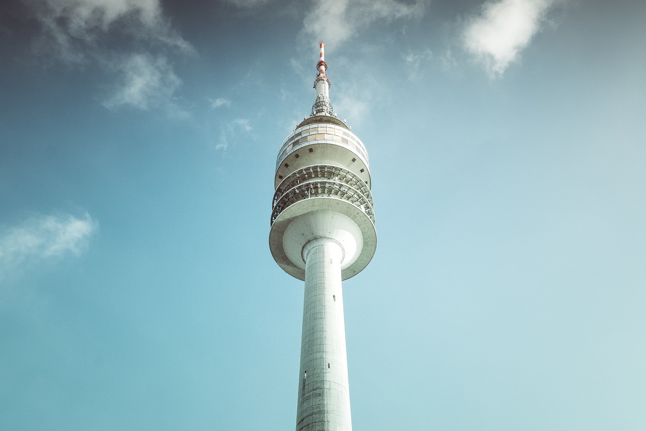 architecture blue sky city free photo