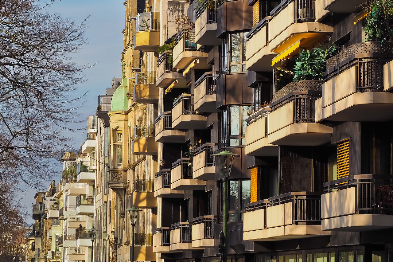 architecture balconies facade free photo