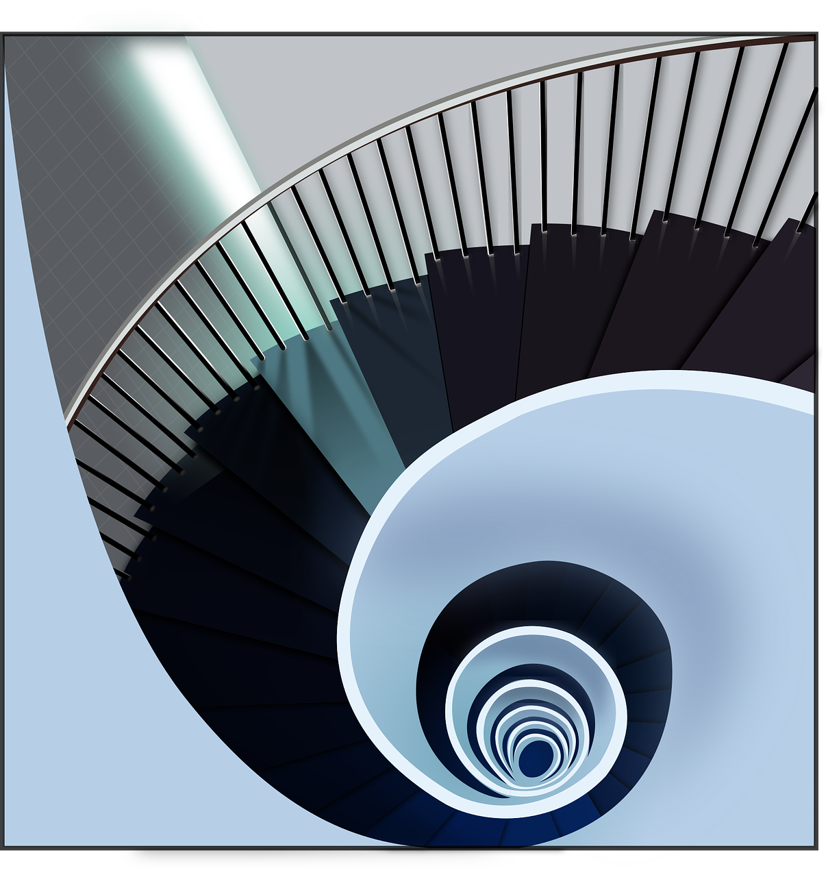 architecture spiral staircase free photo