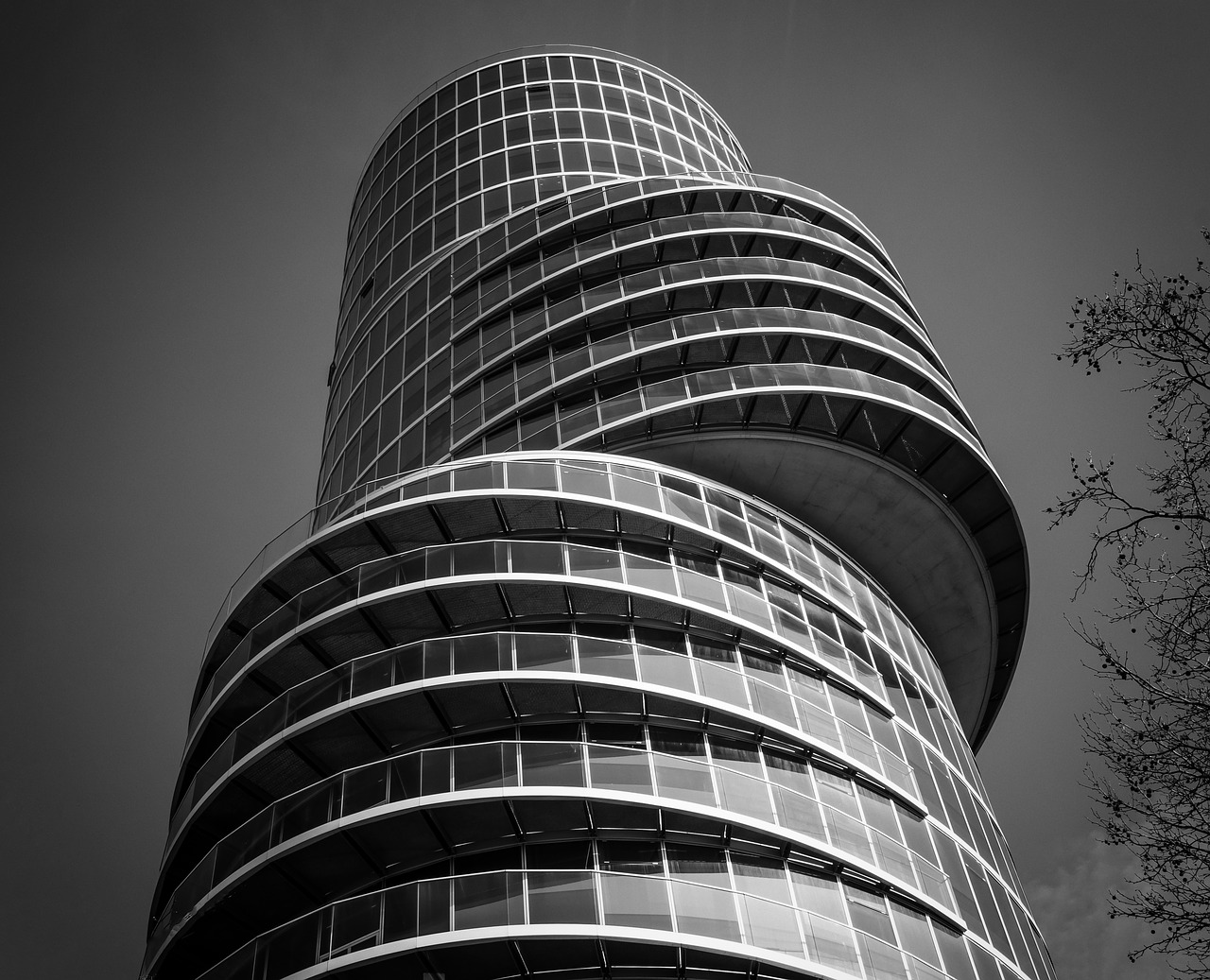 architecture tower office building free photo