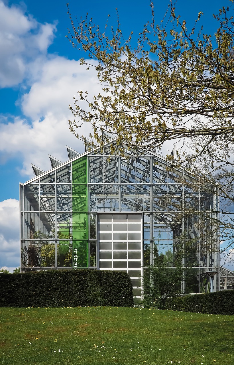 architecture greenhouse facade free photo