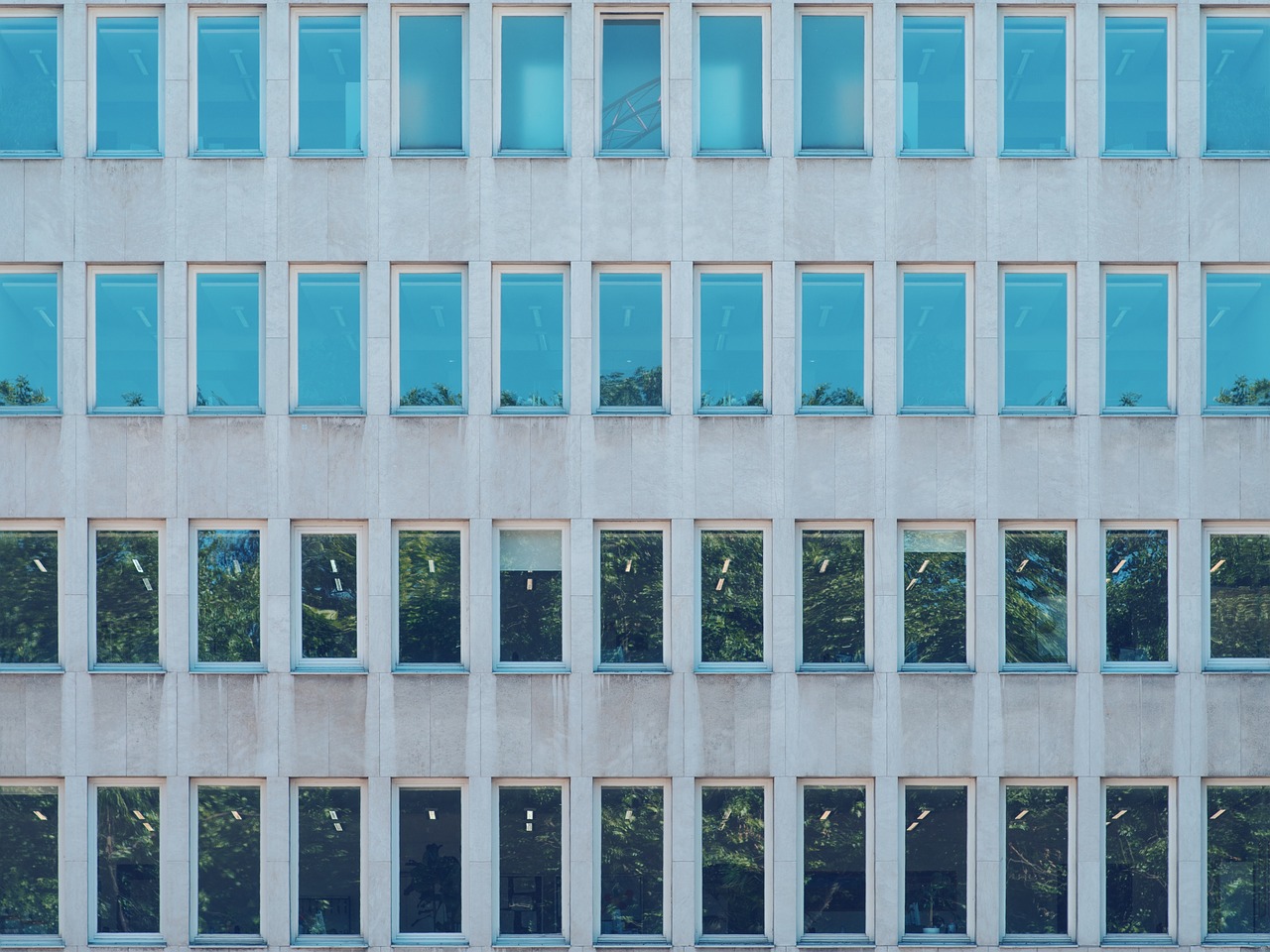 architecture blue building free photo