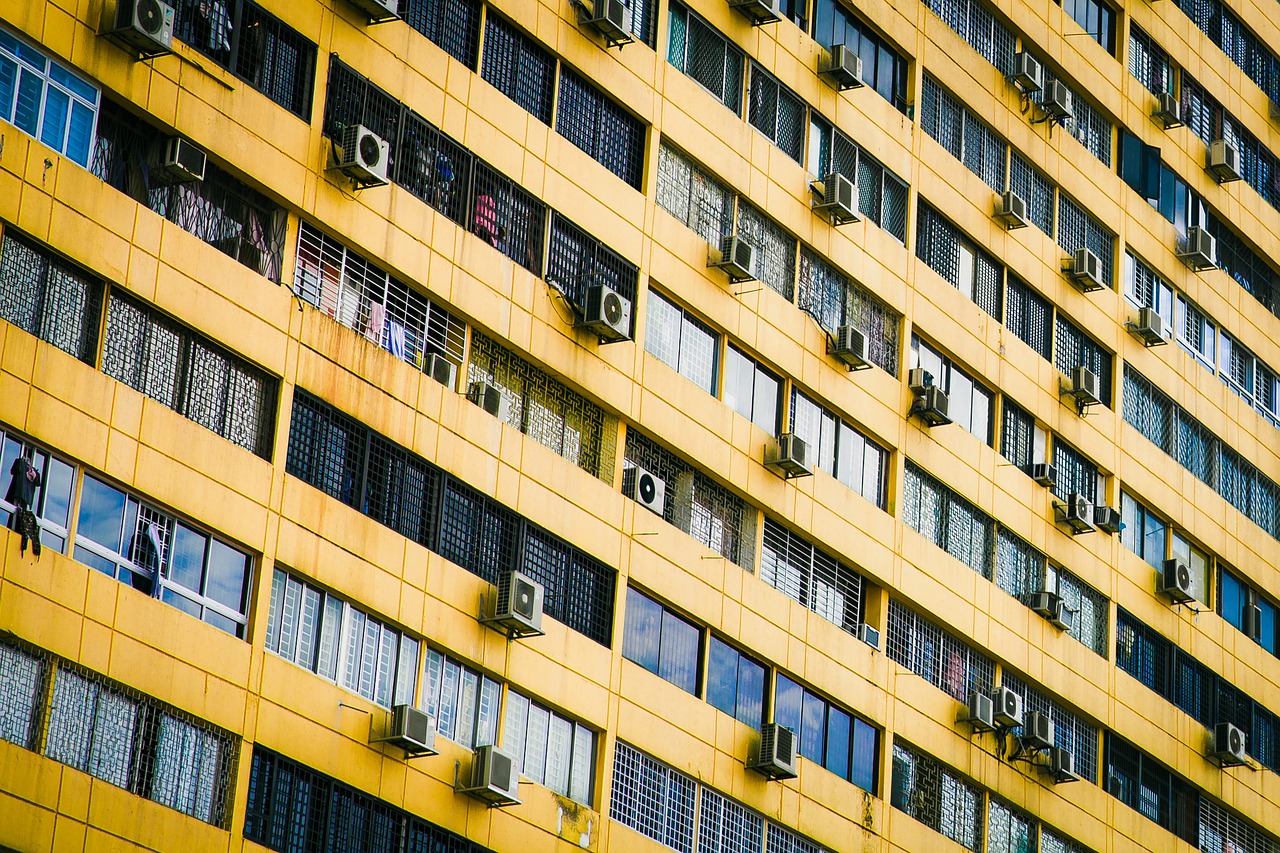 architecture yellow building free photo