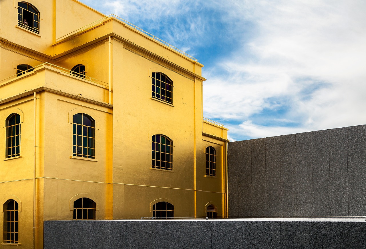 architecture yellow building free photo