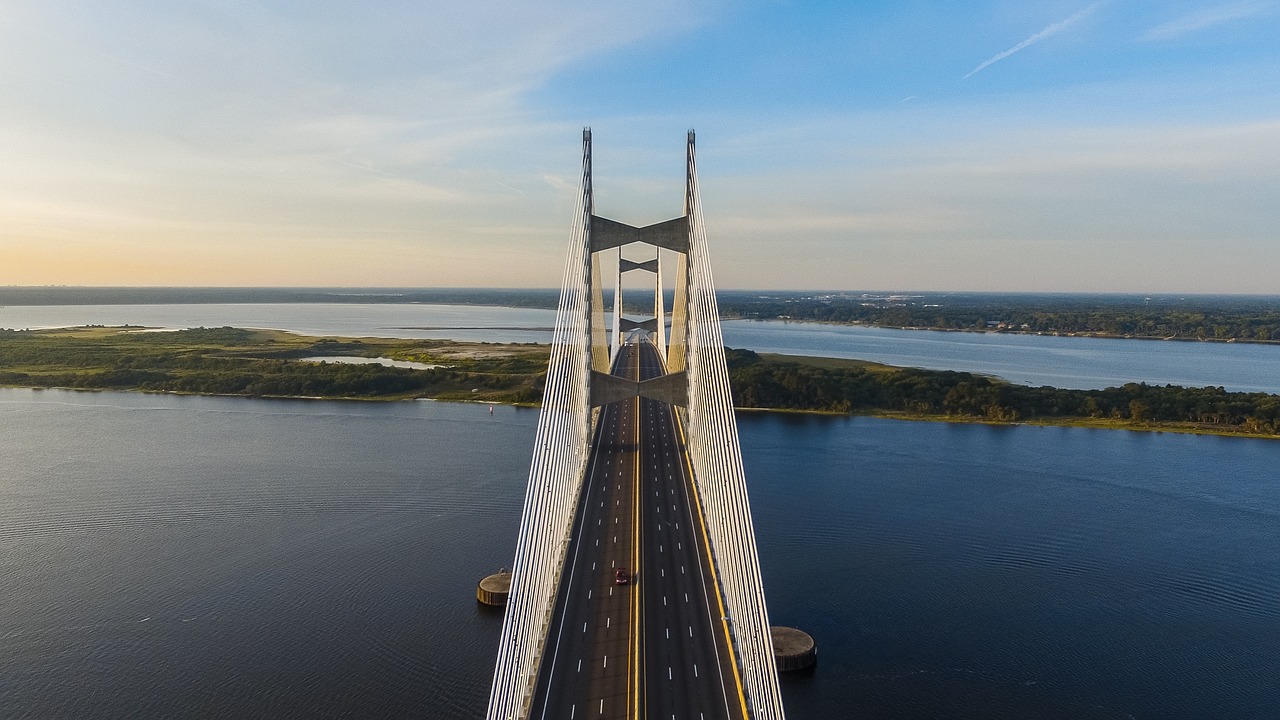 architecture bridge infrastructure free photo